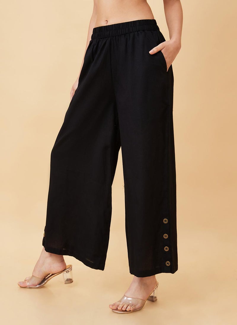 Globus Women Buttons Detail Wide Leg Ethnic Palazzos - Image 5